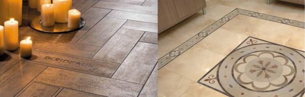 Les types de carreaux de sol les plus courants sont carrés et rectangulaires.