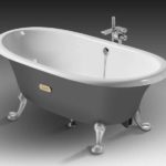 Petite baignoire en fonte