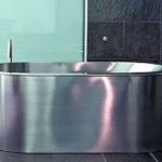 Baignoire en acier inoxydable sans émail