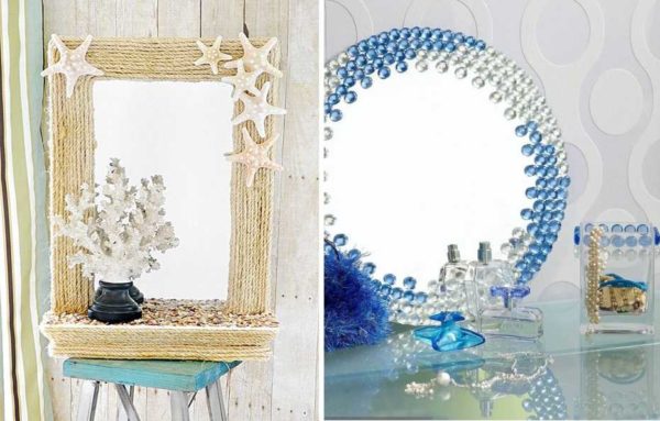 Le décor de miroir de bricolage peut être fait pour n'importe quel style