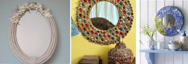 Exemples de décor de miroir rond