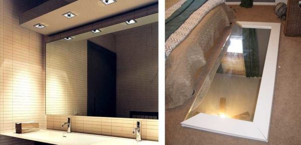 Les surfaces de miroir peuvent être collées