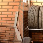 Étagère de rangement pour pneus - grand garage maison