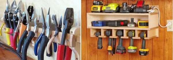 Stockage des outils à main dans le garage