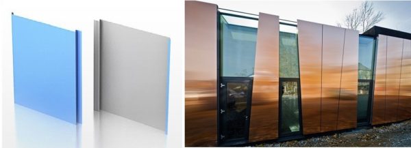 Panneaux de façade métalliques - pour les maisons d'architecture non standard