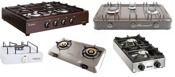 Options pour cuisinières à gaz de table à donner sous une bouteille