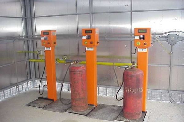 Distributeurs pour bouteilles de gaz