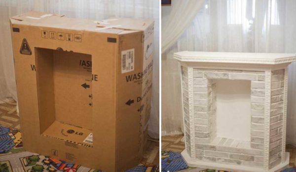 Une grande boîte fera une cheminée de taille moyenne