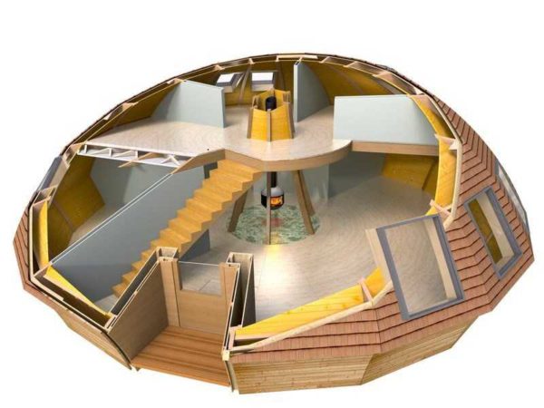 L'aménagement intérieur des maisons en forme de dôme est très spécifique.