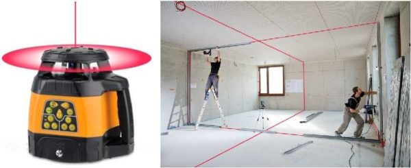 Les niveaux laser rotatifs font pivoter le plan de 360 °