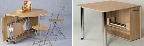 Table à manger convertible pour la cuisine