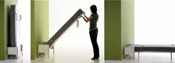 Meubles convertibles: le lit pliant vertical est pratique pour les petits appartements