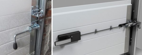 Deux façons de verrouiller les portes de garage sectionnelles