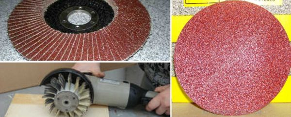Les meules d'émeri rouge sont utilisées pour le bois - c'est un abrasif spécial