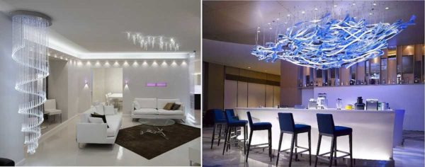 Les lustres à LED pour la maison peuvent être très différents