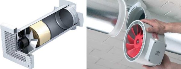 Ventilation forcée dans une maison privée - un type de ventilateur approprié est installé