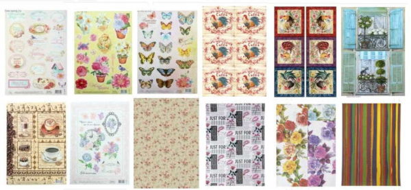 Cartes de découpage en papier - peuvent être essayées sur des surfaces planes