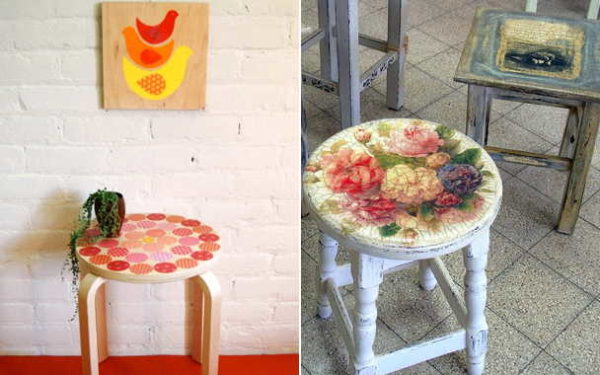 Les tabourets sont aussi un objet d'art