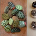 Les pierres peintes sont une décoration intéressante