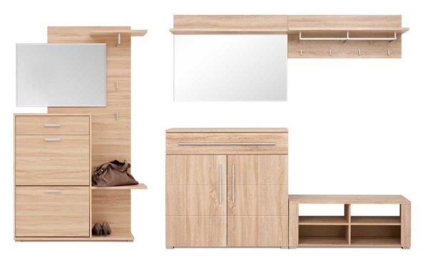 Couloirs pour petits appartements de style moderne. Il semble que tout est pareil, mais ça a l'air différent