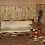 Panneaux muraux en bambou pour la décoration intérieure dans les intérieurs