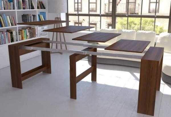 Table console - une vue pratique d'une table pliante