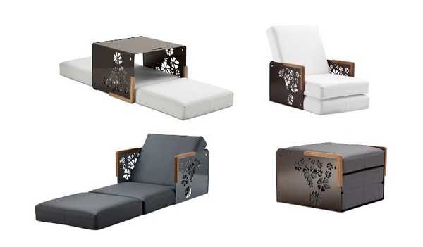 Chaise-table-lit-buffet ... Mobilier multifonctionnel