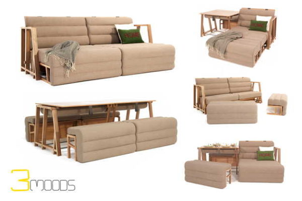 Canapé-table-chaise ... 5 cas d'utilisation