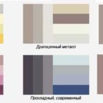Plusieurs combinaisons de couleurs basées sur des nuances beiges avec des accents de couleur ajoutés