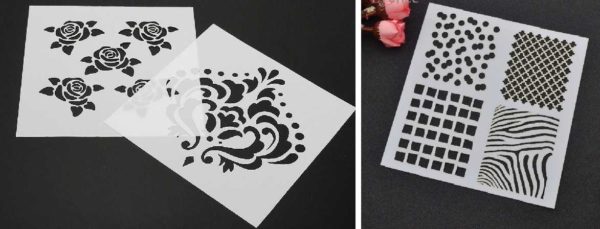 Vous pouvez faire un simple pochoir jetable en papier