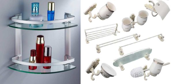 Accessoires de salle de bain en verre - peut-être que quelqu'un l'aimera