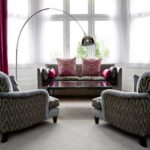 Rideaux fuchsia - dans une teinte sombre