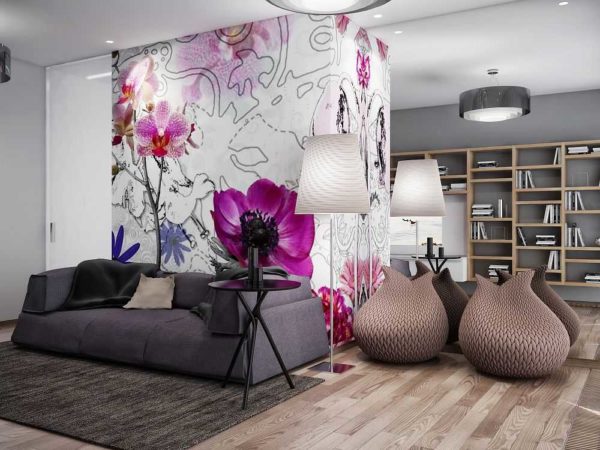 Panneaux colorés - un point culminant de l'intérieur