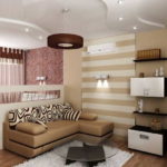 Ceci est une vue du côté du salon à la chambre