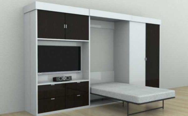 Armoire qui se transforme en lit