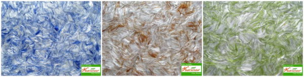 Plusieurs types de papier peint liquide. Il est riche en fibres de soie