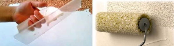 Outil d'application de papier peint liquide