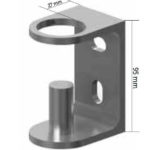 Support pour le montage latéral d'un poteau de support rond