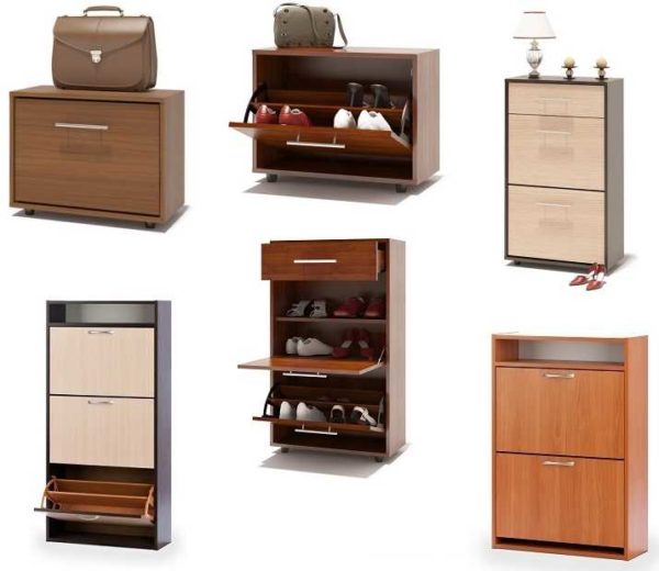 Armoires ou commodes pour chaussures - c'est le nom des galoches fermées