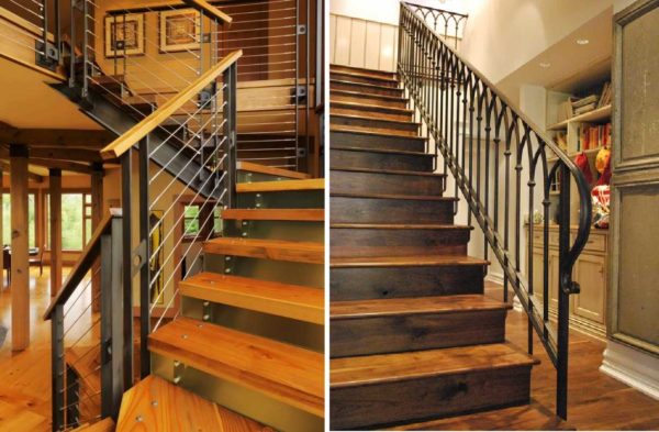 La plupart des escaliers d'une maison privée sont constitués de plusieurs matériaux.