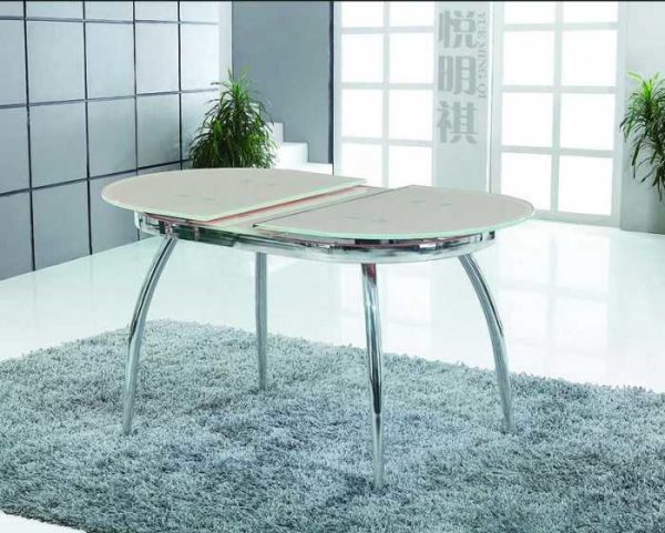 Table extensible en verre