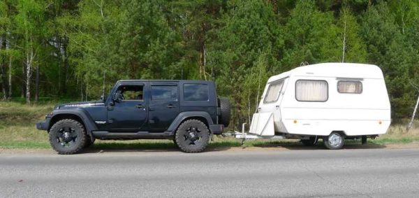 Maison mobile dans une roulotte