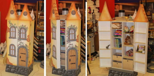 Vous pouvez même faire un château pour les poupées