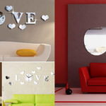 À partir de miroirs, vous pouvez découper des inscriptions, des objets de décoration ou leurs images