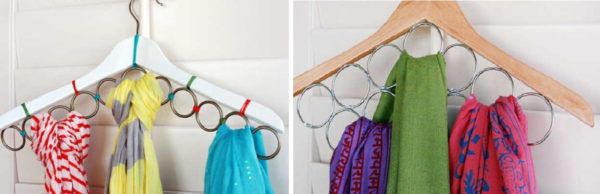 Idées pour la maison: comment ranger les écharpes