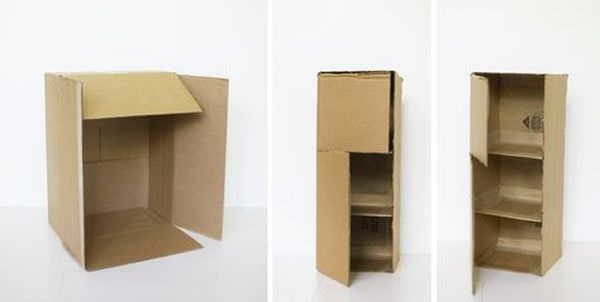 Comment faire un placard de poupée avec une boîte en carton