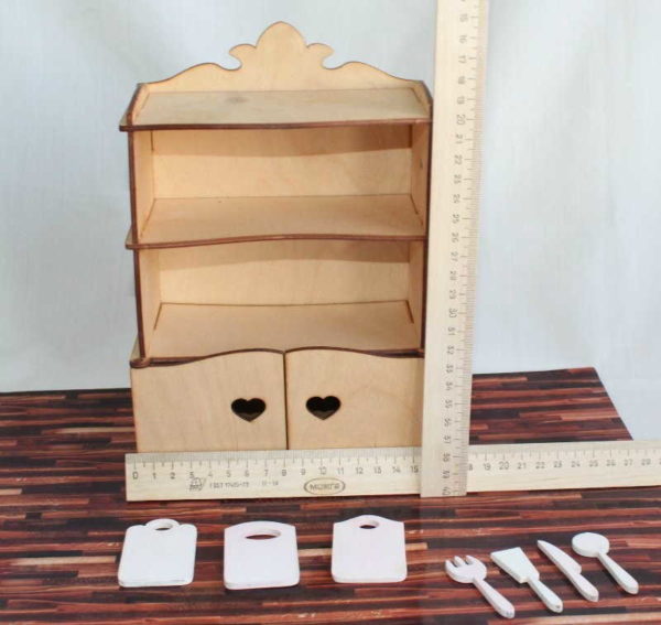 Armoire de cuisine avec remplissage