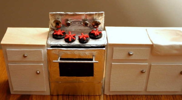 Tables de cuisine jouets en contreplaqué bricolage