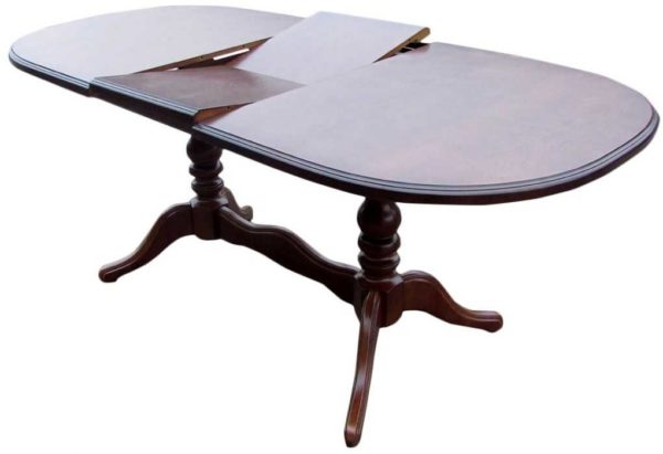 Table pliante avec mécanisme papillon