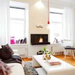Le blanc translucide peut être combiné avec de nombreux styles, y compris scandinave